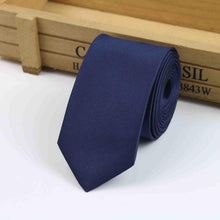 Load image into Gallery viewer, Simple Plain Narrow Tie
