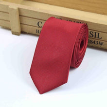 Load image into Gallery viewer, Simple Plain Narrow Tie