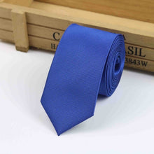 Load image into Gallery viewer, Simple Plain Narrow Tie