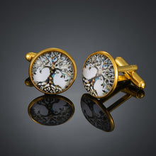 Load image into Gallery viewer, High End Square Wooden Cuff Links