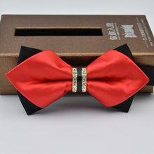 Load image into Gallery viewer, Novelty Rhinestone Pre Tied Bow Ties for Men