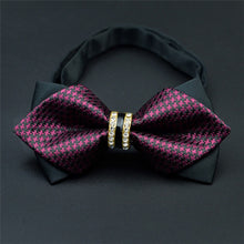 Load image into Gallery viewer, Novelty Rhinestone Pre Tied Bow Ties for Men
