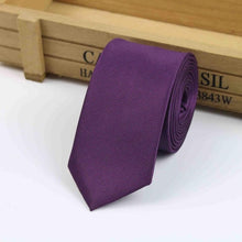 Load image into Gallery viewer, Simple Plain Narrow Tie
