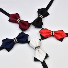 Load image into Gallery viewer, Novelty Rhinestone Pre Tied Bow Ties for Men
