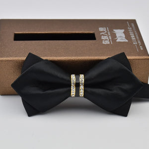 Novelty Rhinestone Pre Tied Bow Ties for Men