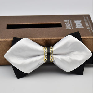 Novelty Rhinestone Pre Tied Bow Ties for Men