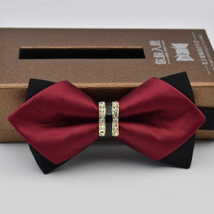 Novelty Rhinestone Pre Tied Bow Ties for Men