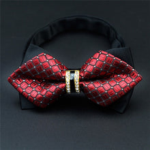 Load image into Gallery viewer, Novelty Rhinestone Pre Tied Bow Ties for Men
