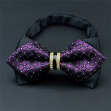 Load image into Gallery viewer, Novelty Rhinestone Pre Tied Bow Ties for Men
